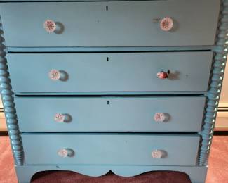 Vintage blue dresser