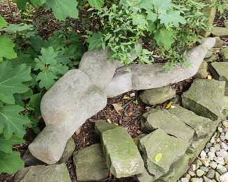 Cement  body garden sculpture