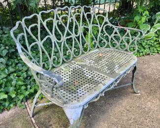 Iron bench