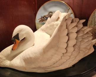 Porcelain swan
