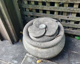 Cement water fountain