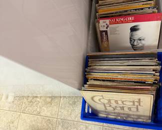Record albums mostly blues and lots are vintage