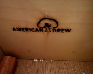 Branded in serving table 