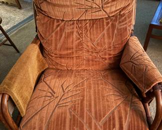 Asian covered rocker/recliner