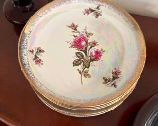 Vintage Japan opaque saucers