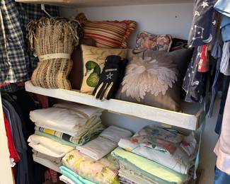 More linens and throw pillows