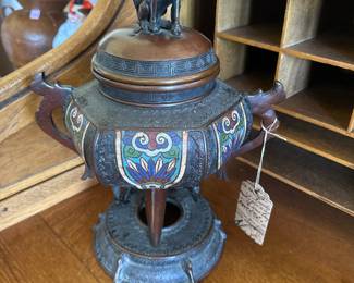 JAPANESE TEMPLE INCENSE BURNER 