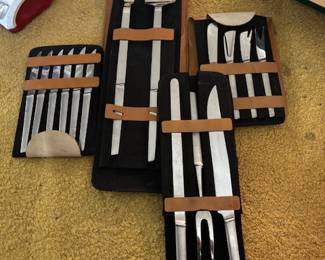 Austrian stainless flatware serving pieces 