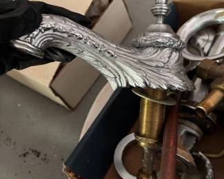 Unusual ornate faucet set 