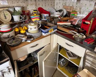 Packed kitchen