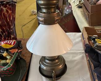 New old stock plug in wall mount lantern lamp 
