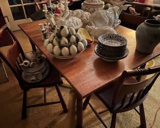 Maple colonial table set 