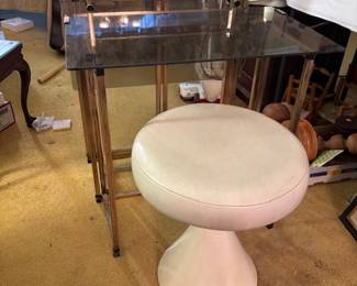 Vintage Mcm stool 