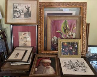 Nice framed art. Home owner owned a framing shop.
Beautiful pieces 