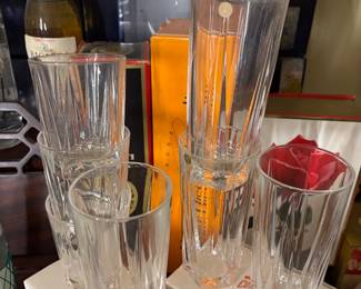 Ralph Lauren Crystal heavy bar glasses 