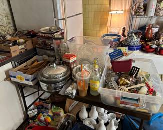 Packed kitchen