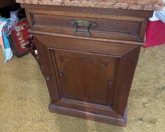 French marble nightstand cabinet wash stand