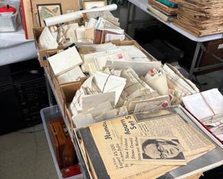 Old letters, mostly from the 50s great for scrapbooking, greeting cards and more