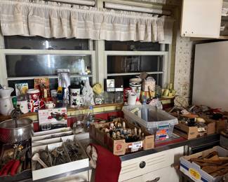 Packed kitchen