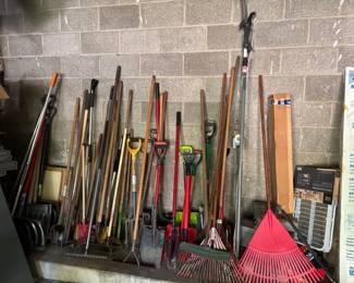 Tons of yard tools