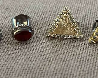 Collection Of Pierced Stub Earrings 4 Total