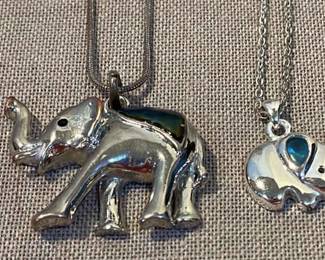 2 Elephant Necklaces