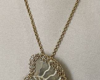 Unique Fossil Pendant Necklace