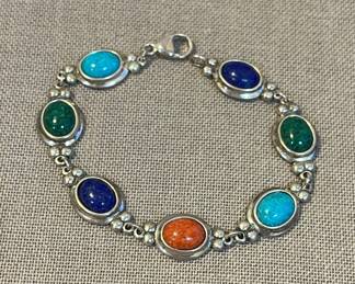 005 925 Stamped Multicolored Bracelet