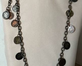 Unique Coin Design Necklace By NY