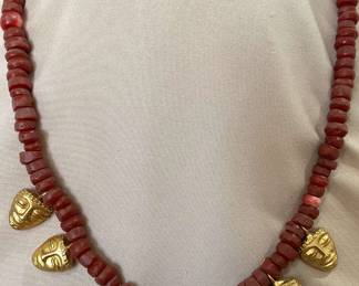 Indonesian Face Necklace 