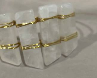 Unique Quartz Cuff Bracelet 
