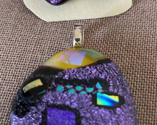 Purple Collection Earrings Pendant
