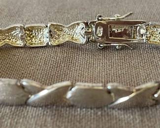 925 Silver X Bracelet 