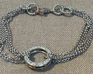 Stamped 925 Silver Bracelet 