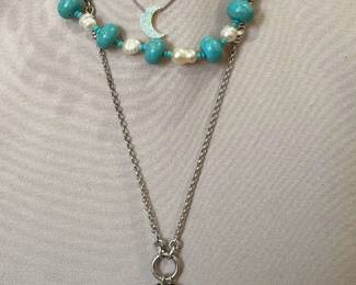 3 Costume Necklaces Colors Of Turquoise 