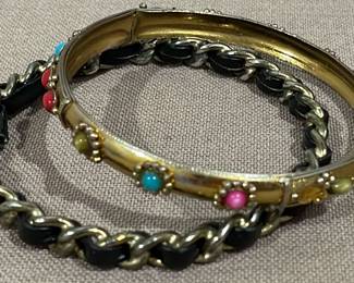 2 Metal Bangle Bracelets