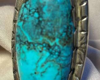006 Huge Turquoise Like Stone Ring