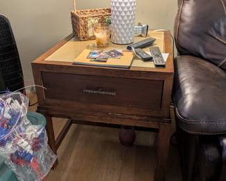 Two matching end tables used in family room