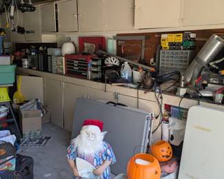 Lots and lots of stuff in the garage