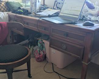 Fancy desk with matching chair