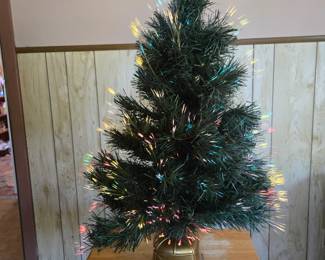 Fiber optics Christmas tree.