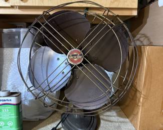 Antique metal fan. 