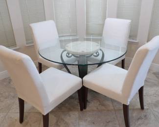 Glass top Dining Table