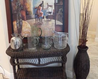 Framed Print by Didier Lourenco "Lillies and Balcony"