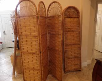 Vintage Bamboo Room Dividers - Excellent Condition