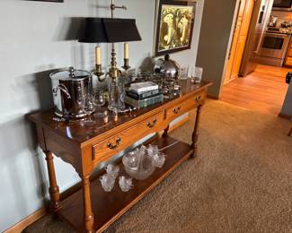 Beautiful honey oak Console table