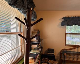 Large dark wood coat tree