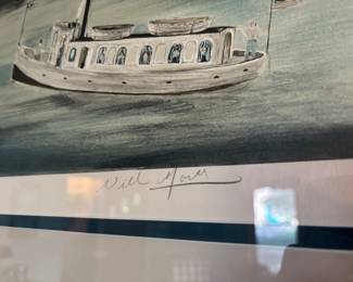 Details of Painting by Will Moses- Includes letter of authenticity.