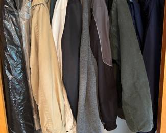 Men’s jackets in near mint condition