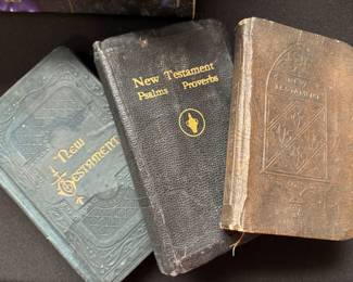 Antique mini Bibles